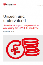 Unseen and undervalued: The value of unpaid care provided to date during the Covid-19 pandemic